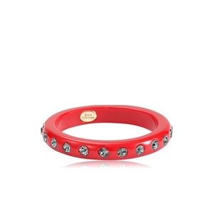 JUICY COUTURE Red Medium Rhinestone Bangle Bracelet